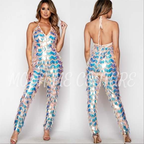 MODA ME COUTURE Pants - LEXI Sequin Jumpsuit